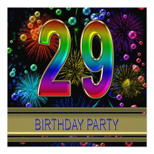 29th-birthday-party-invitation-with-bubbles-5-25-square-invitation-card-zazzle