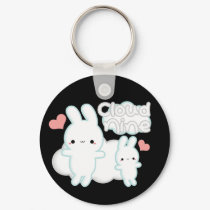 2 1/4" Cloud Nine (Heaven) Key Chain - Black keychains
