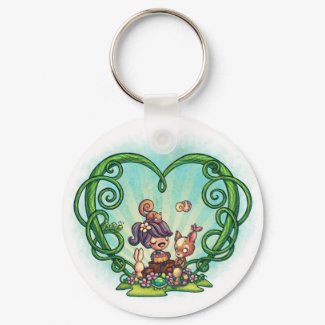 2 1/4 Forest song Keychain keychain
