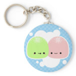 2 1/4" Green Tea & Strawberry Mochi Key Chain