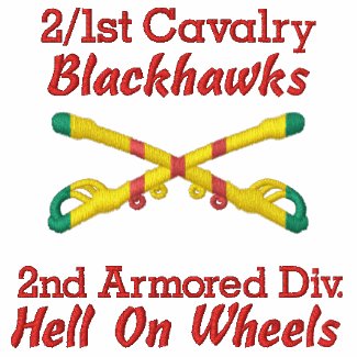 2/1st Cavalry 2nd Cav. Div. Crosse Sabers Shirt