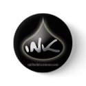 2.25" Ink Drop Button - Black by Spilled_Ink 2.25" Ink Drop Button - Black