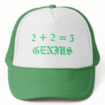 2 + 2 = 5GENIUS hats