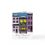 $2.45 Christmas Town ~  Card with PHOTO INSERT