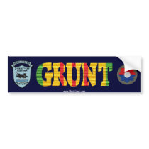 2/47th Inf. GRUNT Vietnam Bumper Sticker