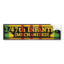 2/47th Inf. Mech Tracks VSR Sticker Bumper Sticker