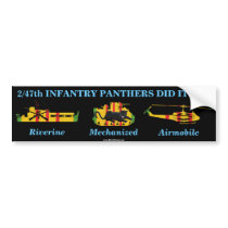 2/47th Inf. Panthers Did It All Bumper Sticker