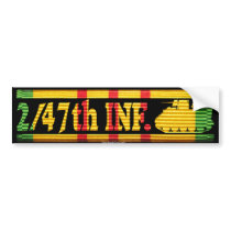 2/47th Inf. with M113 VSR Sticker Bumper Sticker