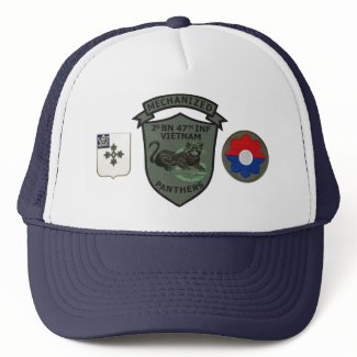 2/47th Infantry Subdued Panthers Patch Cap Hats