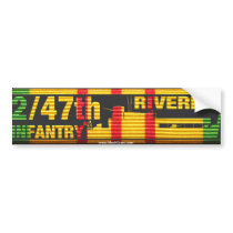 2/47th Riverine Infantry ATC Ribbon Sticker Bumper Stickers