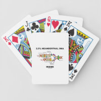 2.5% Neanderthal DNA Inside (DNA Replication) Bicycle Playing Cards