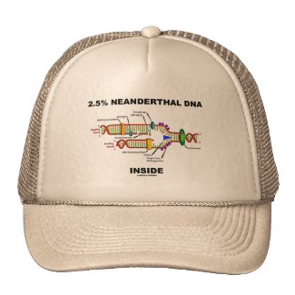 2.5% Neanderthal DNA Inside (DNA Replication) Mesh Hats