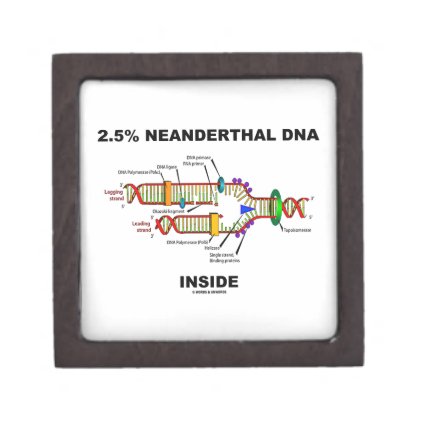 2.5% Neanderthal DNA Inside (DNA Replication) Premium Jewelry Boxes