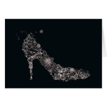 $2.75 Chic Shoe Greeting Note Card