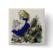 $2.80 Curious Alice ~ Button