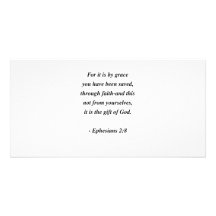 2:8 de EPHESIANS Tarjeta Fotográfica