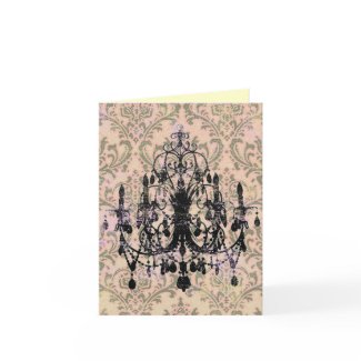 $2.95 In Love Chandelier Greeting & Note Card card