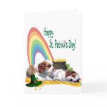 2. Adorable Cavalier King Charles Spaniel Puppies Card