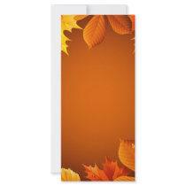 2.ai Orange Autumn Leaves Custom Rack Cards
