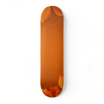 2.ai Orange Autumn Leaves Skate Boards