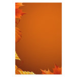 2.ai Orange Autumn Leaves Personalized Stationery
