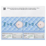 2 Baby Boy Shower Candy Bar Wrappers Party Favors Flyers