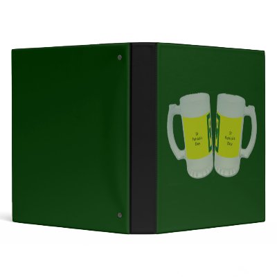 2 Beer Glasses Toast 2 St Patrick's Day The MUSEUM Binder by The_MUSEUM