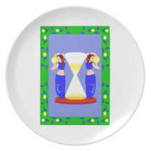 2 belly dancers and an hour glass.png plate