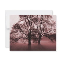 2 Big Trees Red invitations