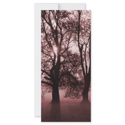 2 Big Trees Red Rack Card Design by VoXeeD