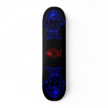 2 Blue an 1 Red Trout Skateboard Deck