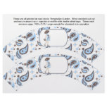 2 Blue Baby Shower Personalized Cupcake Wrappers flyers