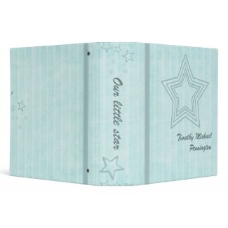 Baby blue star binder Baby blue star binder