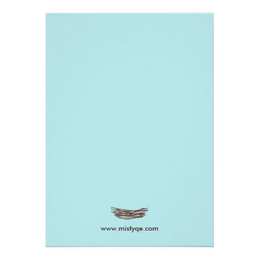 2 Blue Eggs Twin Boys Baby Shower Invitation