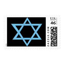 2 Blue Triangles Postage Stamps
