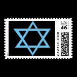 2 Blue Triangles Postage Stamps