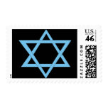 2 Blue Triangles Postage Stamps