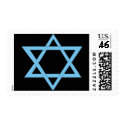 2 Blue Triangles Postage Stamps