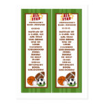 2 Book Marks All Star Green Post Cards