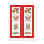 2 Book Marks All Star Red Post Card