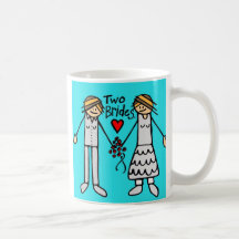 2 brides-color coffee mugs
