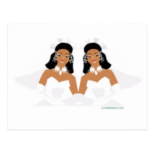 2 Brides Ethnic Post Cards