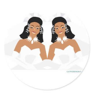 2 Brides Ethnic sticker