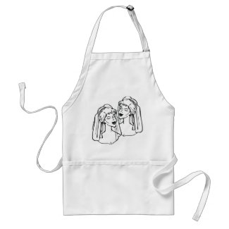 2 Brides Gay Marriage apron