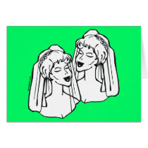 2 Brides Gay Marriage cards by gayweddingday 2 Brides Gay Marriage cards
