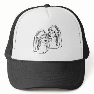 2 Brides Gay Marriage hat