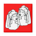 2 Brides Gay Marriage magnet