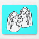 2 Brides Gay Marriage mousepad