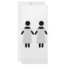 2 brides icon rack card template