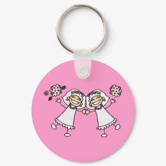 2 Brides keychain